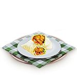 Vegetable Pakora Wrap 