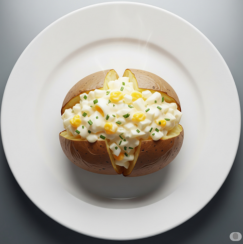 Baked Potato With Chicken & Sweetcorn 