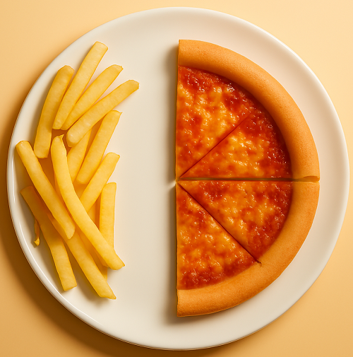 Kids Half Fried Pizza Supper (1) 